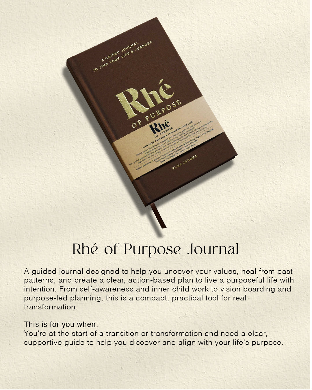 Rhé of Purpose Journal