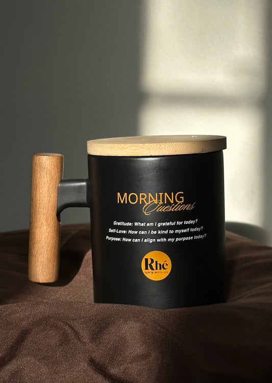 Morning Intentions Mug: Matte Black