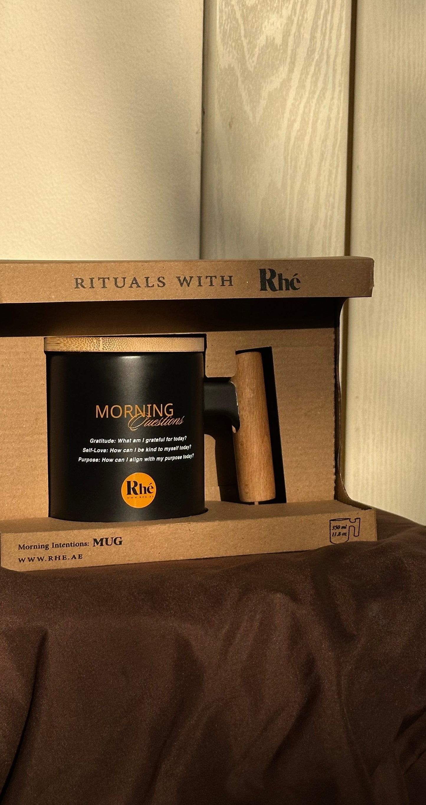 Morning Intentions Mug: Matte Black