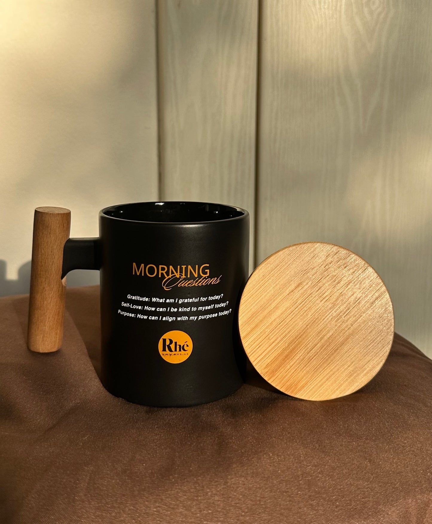 Morning Intentions Mug: Matte Black